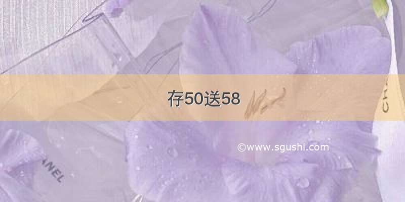 存50送58