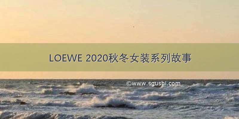 LOEWE 2020秋冬女装系列故事