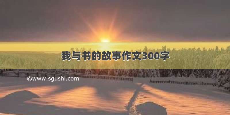 我与书的故事作文300字