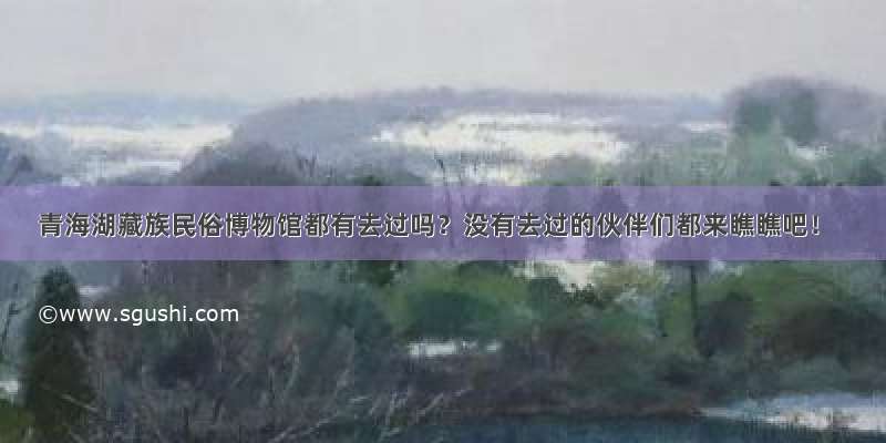 青海湖藏族民俗博物馆都有去过吗？没有去过的伙伴们都来瞧瞧吧！