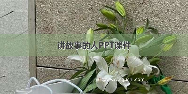 讲故事的人PPT课件