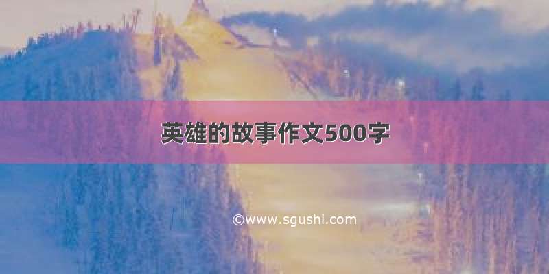 英雄的故事作文500字