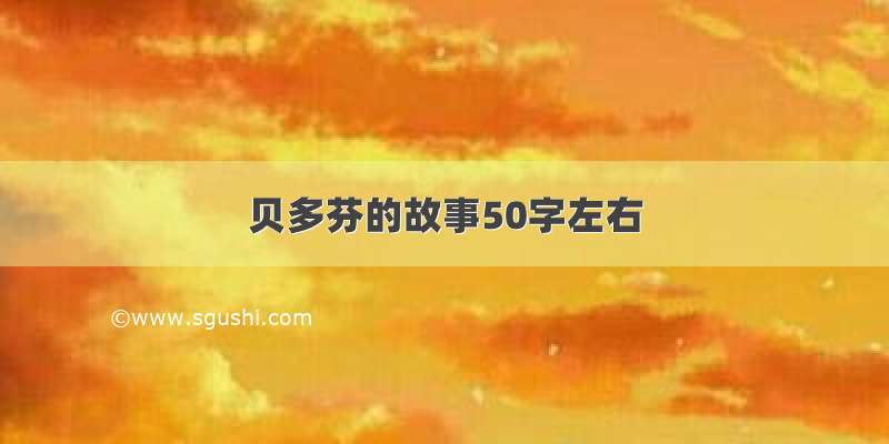 贝多芬的故事50字左右