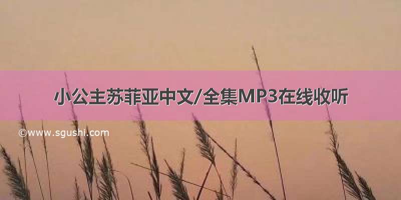 小公主苏菲亚中文/全集MP3在线收听