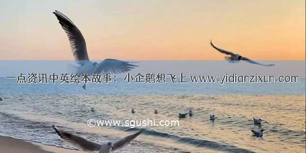 一点资讯中英绘本故事：小企鹅想飞上 www.yidianzixun.com