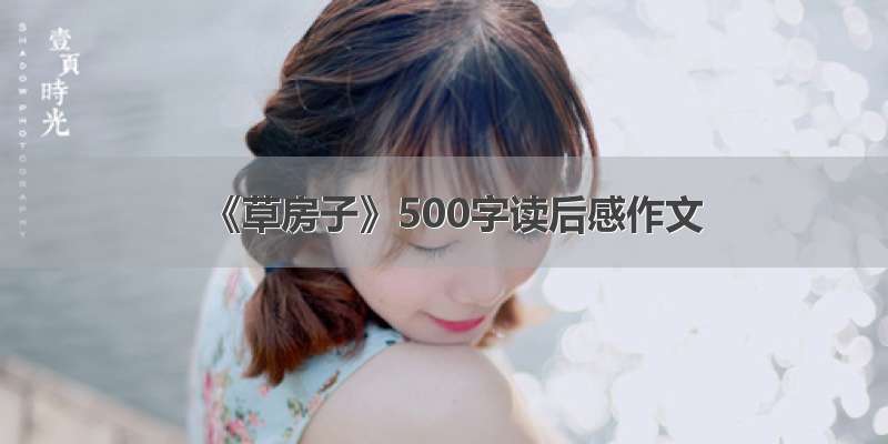 《草房子》500字读后感作文