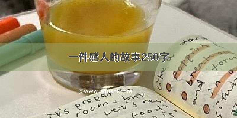 一件感人的故事250字