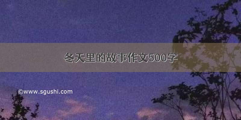 冬天里的故事作文500字