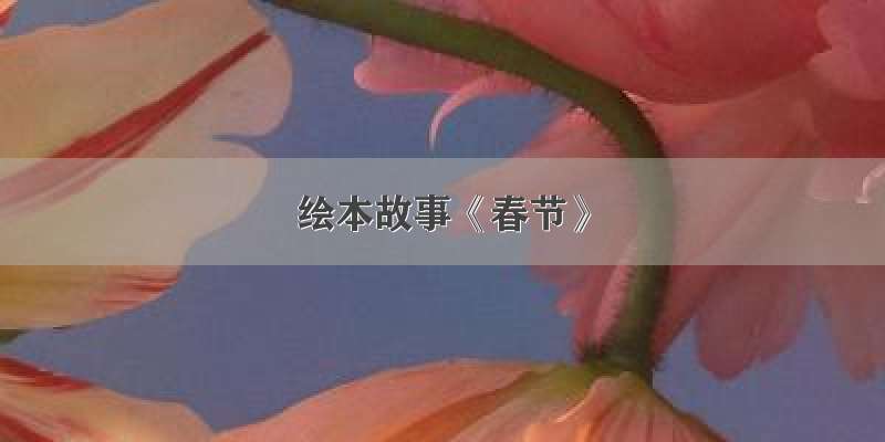 绘本故事《春节》