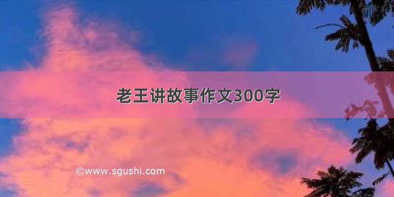 老王讲故事作文300字