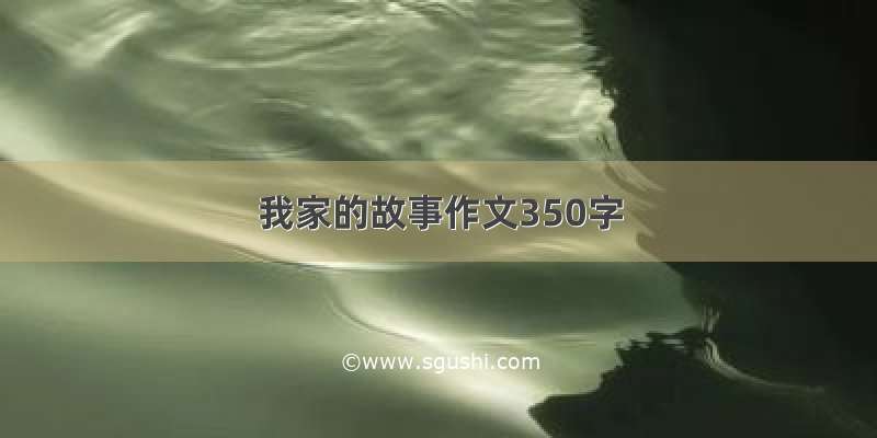 我家的故事作文350字