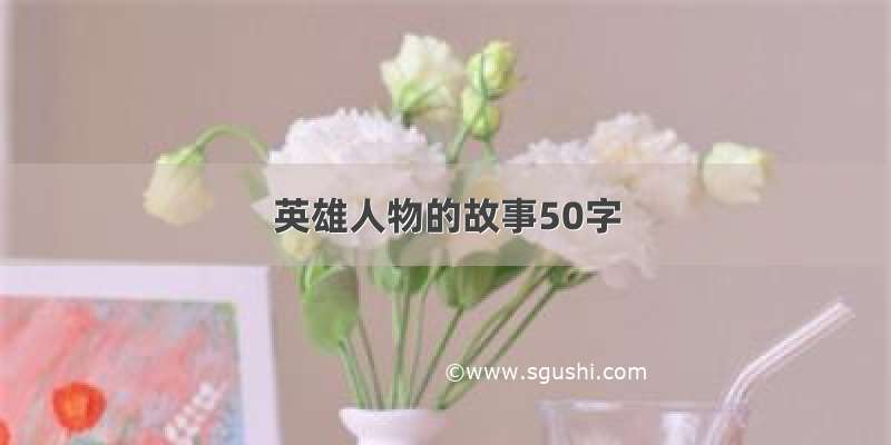 英雄人物的故事50字