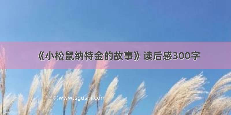 《小松鼠纳特金的故事》读后感300字