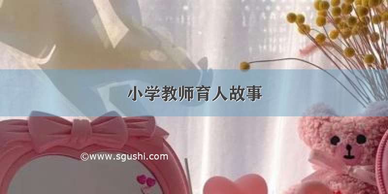 小学教师育人故事