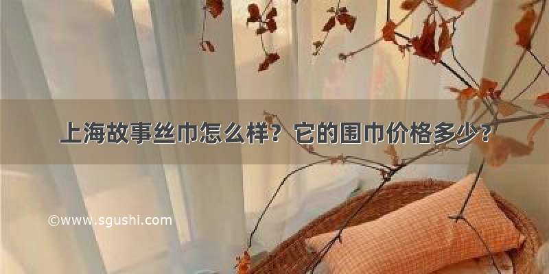 上海故事丝巾怎么样？它的围巾价格多少？