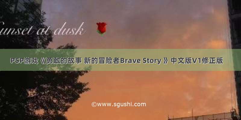 PSP游戏《勇敢的故事 新的冒险者Brave Story 》中文版V1修正版